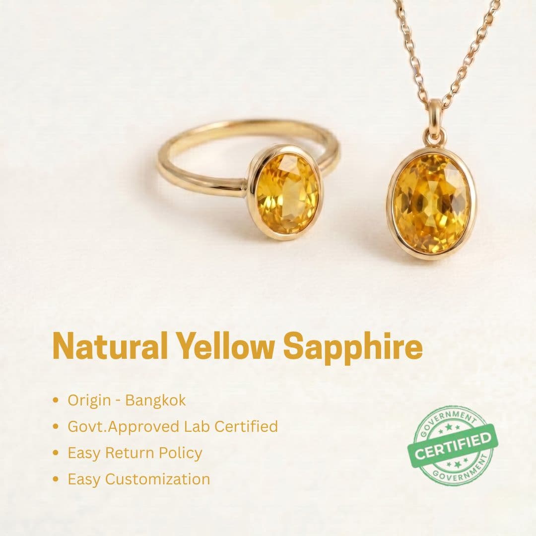 Yellow Sapphire | 4.50 Ratti